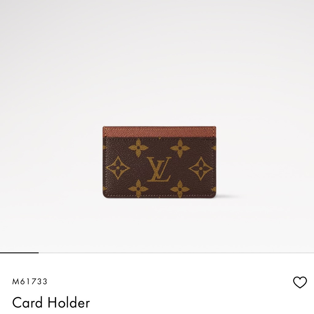 Louis Vuitton Brown Monogram Card Holder